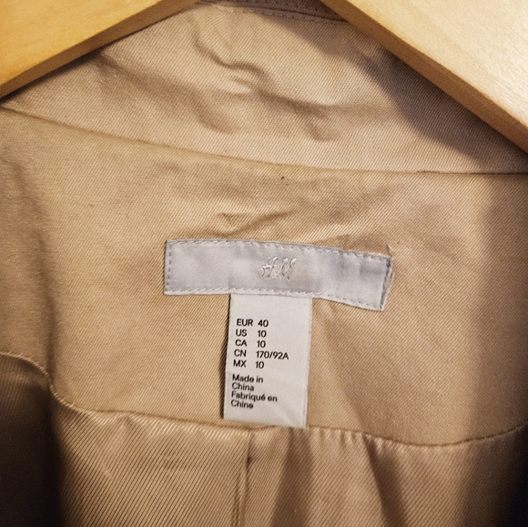 H&M Womens Car Coat-SZ US - Picture 4 of 12